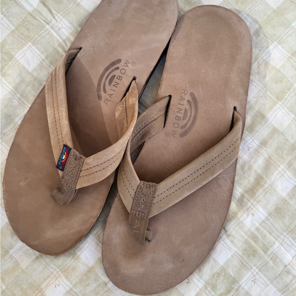 Men’s Rainbow leather sandals size XL (11-12)
